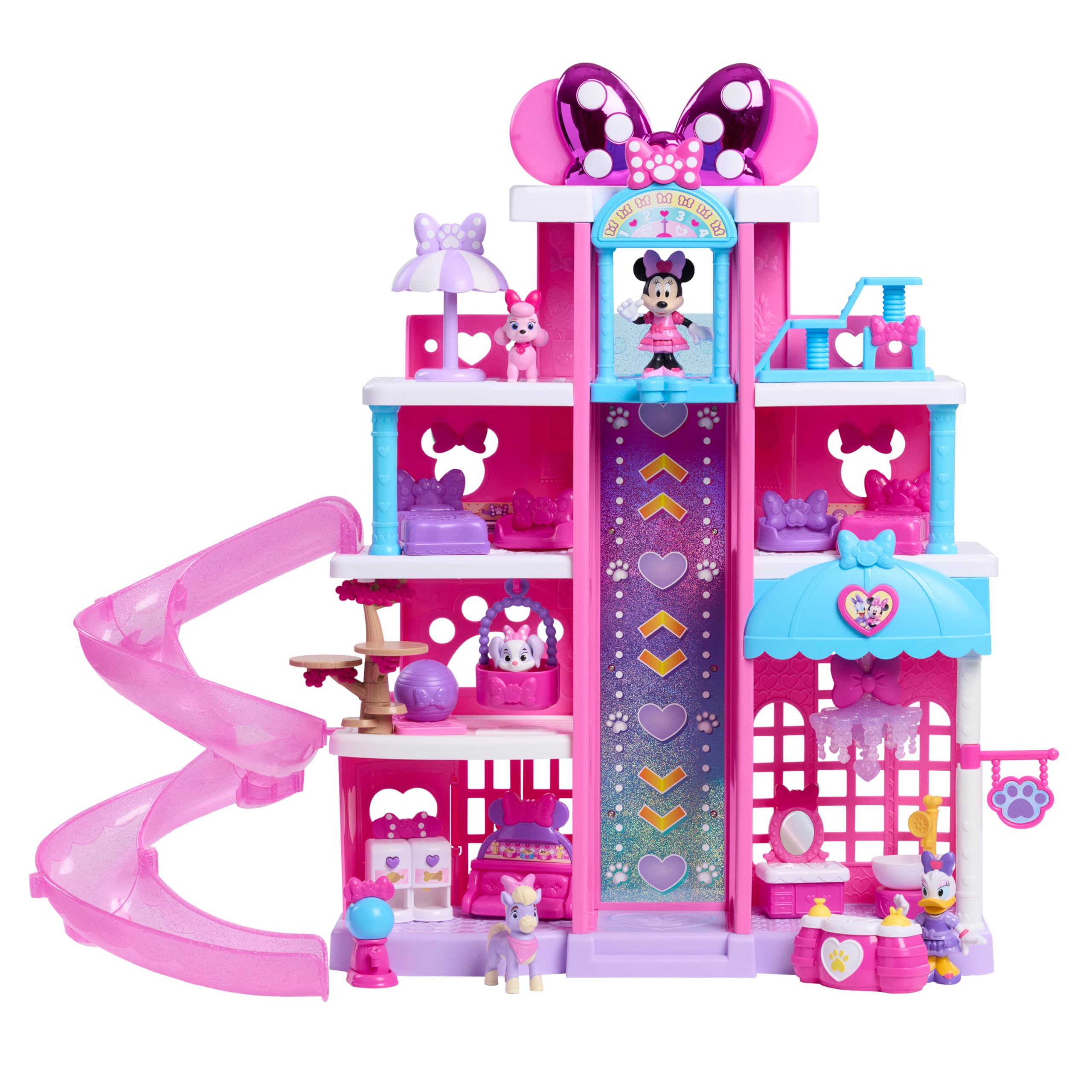 Amazon.com: Disney Jr. Minnie Mouse Pet Hotel Playset, 20 Inch